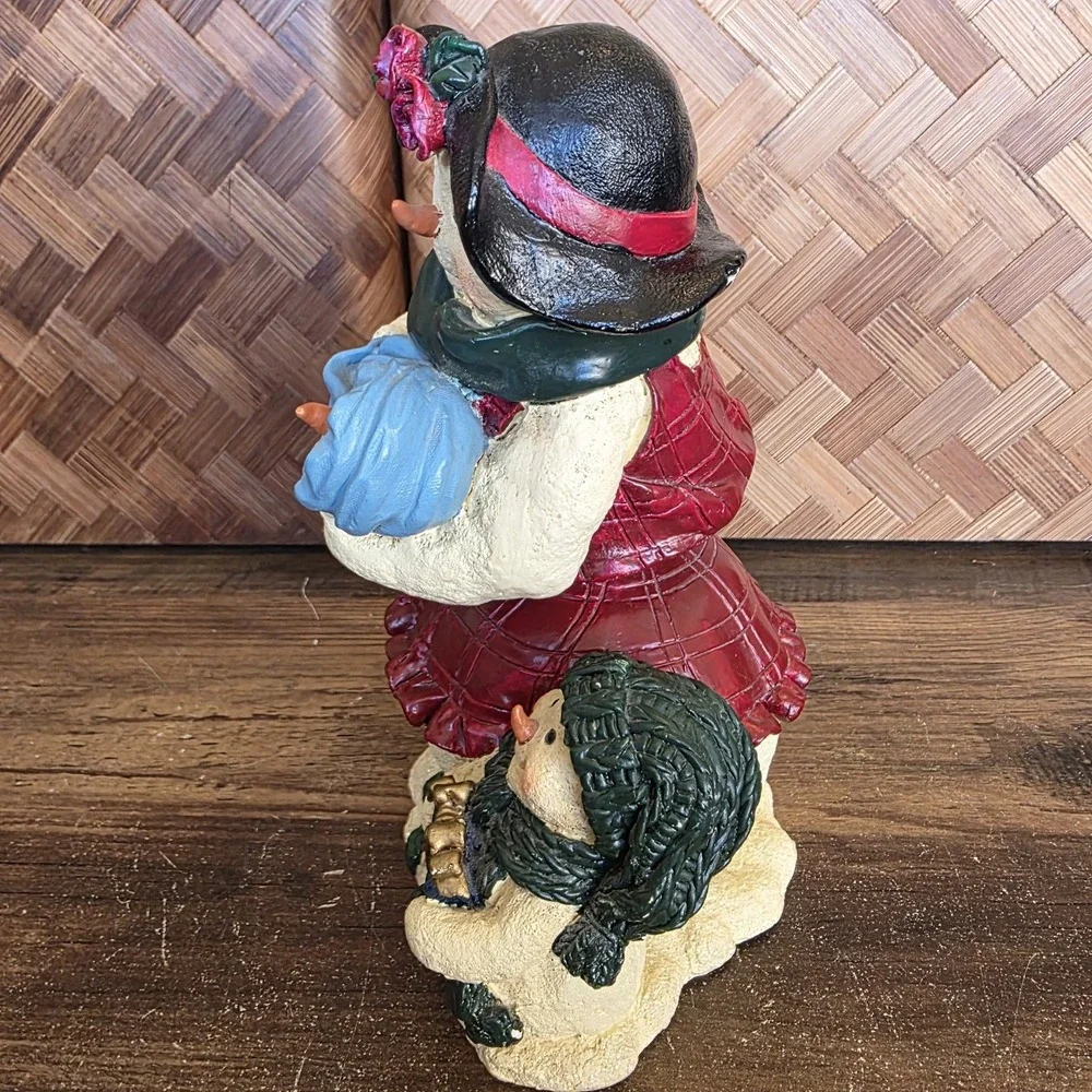 TJ's Christmas Cherish the‎ Memories Snowman Figurine Music Box Holiday Works